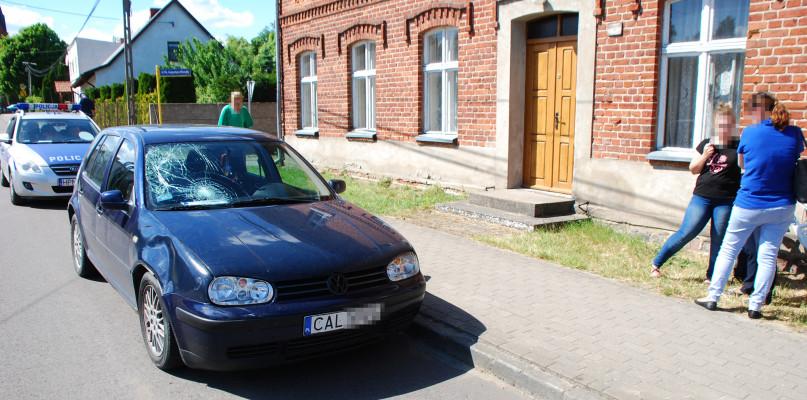 Dziecko potrącone przez samochód w Łęgu