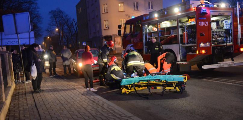 Pieszy potrącony na ulicy Świętopełka