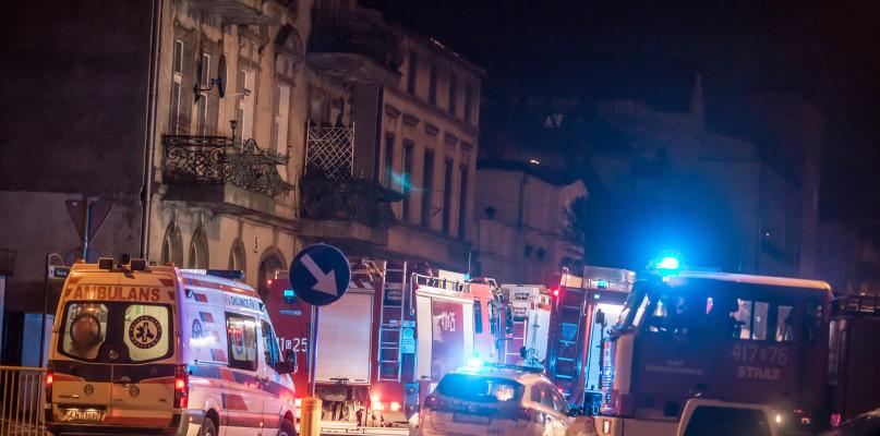 Pożar w kamienicy przy ulicy Warszawskiej