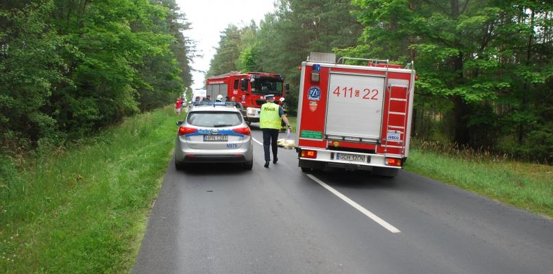 Śmiertelne potrącenie rowerzysty pod Męcikałem