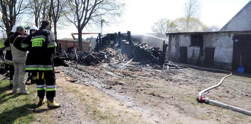 Poważny pożar na posesji w gminie Czersk