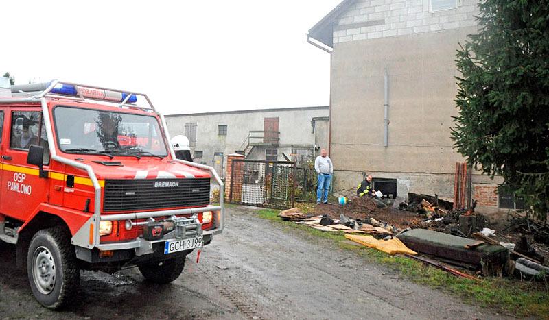 Pożar domu w Pawłowie (FOTO)