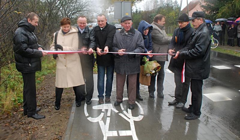 Otwarcie ścieżki rowerowej w Nowym Dworze (GALERIA)
