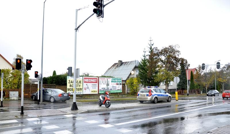 Stłuczka na chojnickim skrzyżowaniu (FOTO)