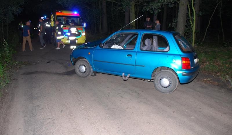 Nocny wypadek w Malachinie (FOTO)