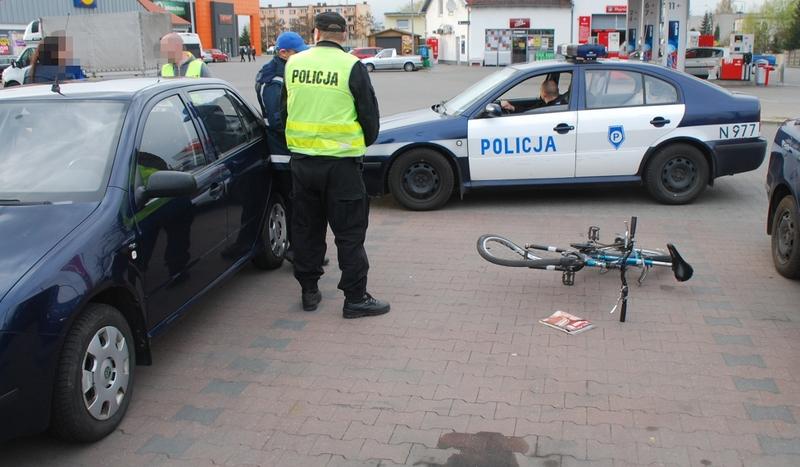 Potrącenie rowerzysty w Czersku (FOTO)