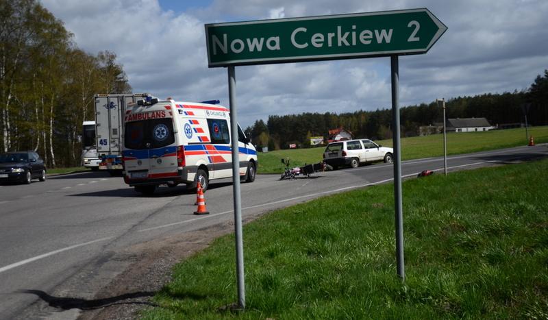 Zdarzenie na skrzyżowaniu berlinki z drogą do Krojant (FOTO)