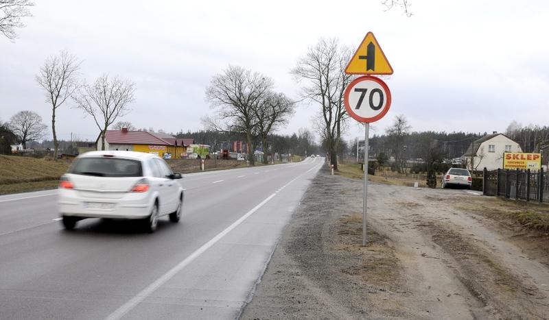 Ograniczenie na drodze krajowej nr 22
