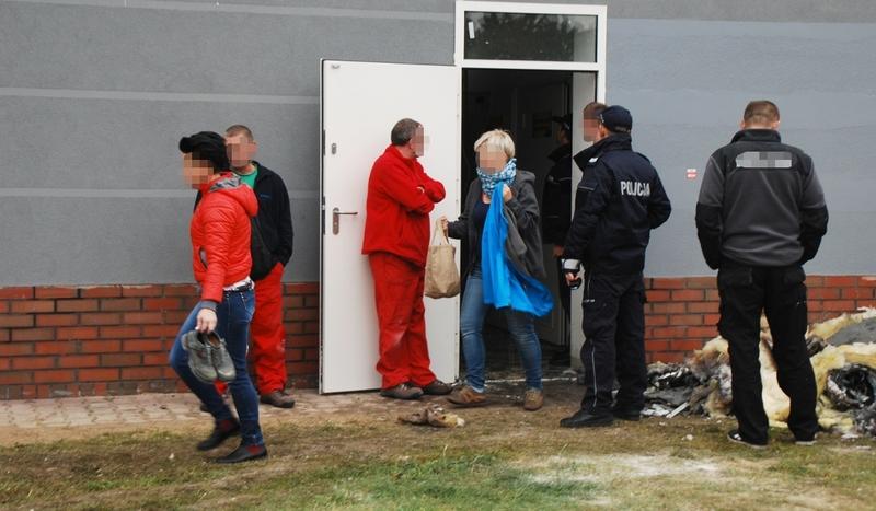 Pożar w markecie w Brusach (FOTO)