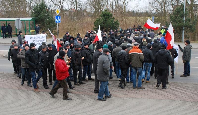 Protest rolników w Silnie (GALERIA)