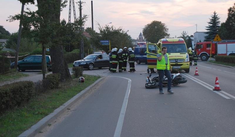 Tragedia na berlince. Motocyklista nie żyje (FOTO)