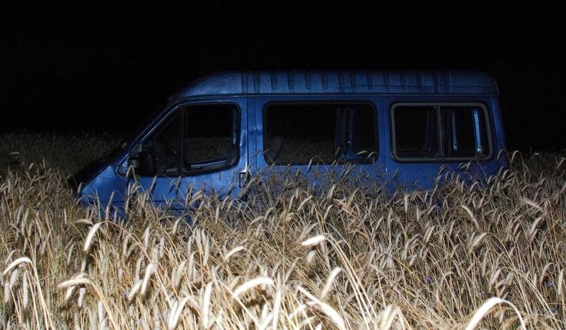 Ford zatrzymał się w zbożu (FOTO)