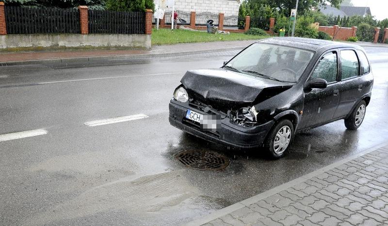 Nie zdążył się zatrzymać (FOTO)