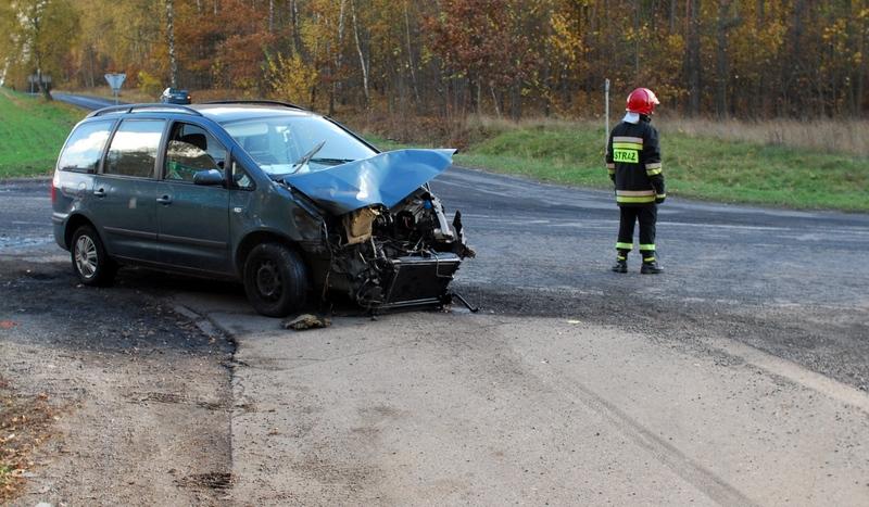 Zderzenie osobówki i tira pod Krojantami (FOTO)