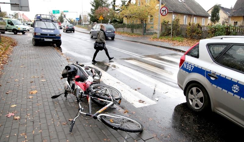 Wypadek na ulicy Tucholskiej w Chojnicach (FOTO)