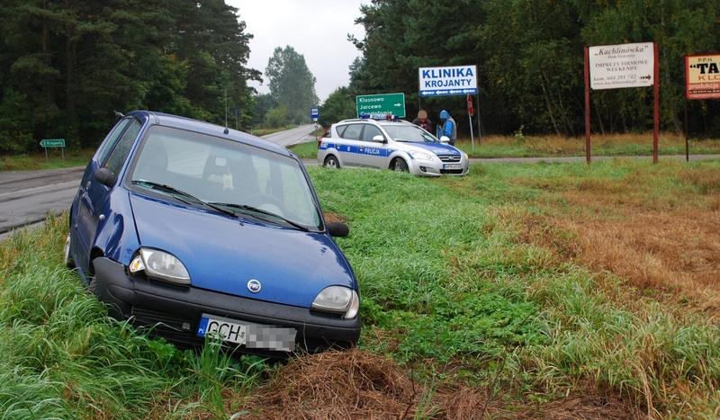 Potrącenie na drodze do Brus (FOTO)