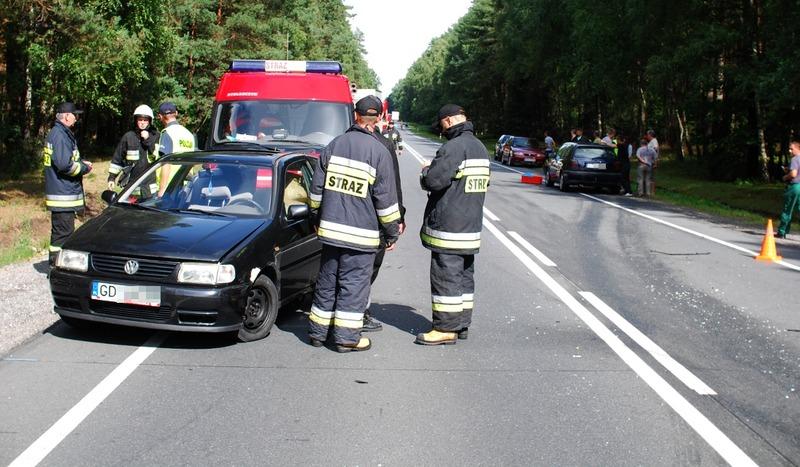 Wypadek na berlince pod Czerskiem (FOTO)
