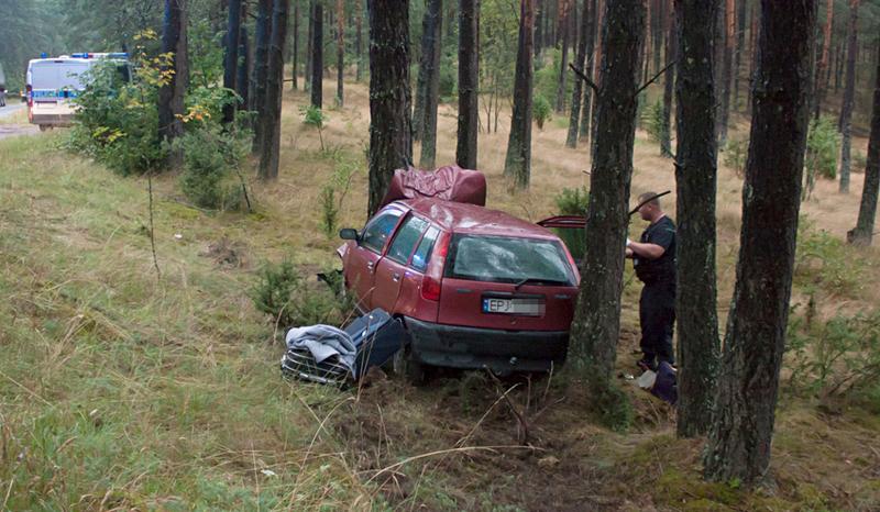 Wypadek w gminie Konarzyny (FOTO)