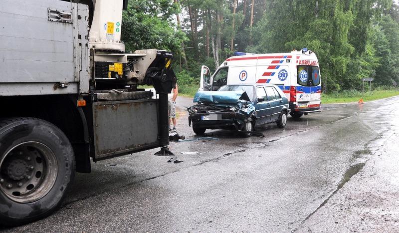 Wypadek mieszkańca gminy Czersk (FOTO)