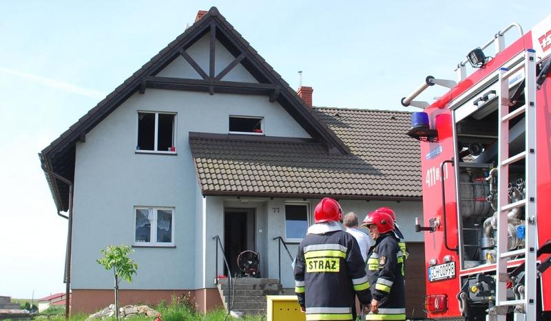 Pożar domu na ulicy Asnyka (FOTO)