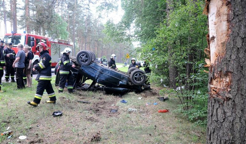 Wypadek na trasie z Czerska do Chojnic (GALERIA)