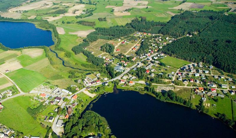 Chojnickie jeziora z lotu ptaka