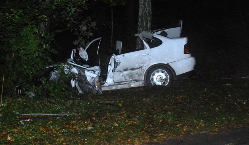 Poważny wypadek pod Czerskiem (FOTO)