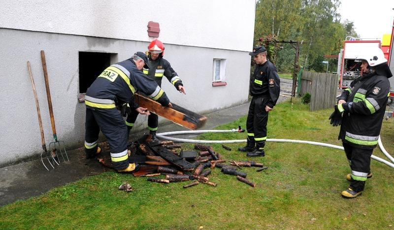 Pożar w domu w Strudze w gminie Czersk (FOTO)