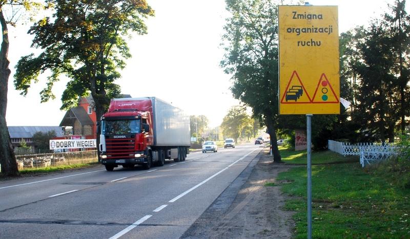 Droga z Czerska do Łęga cała w przebudowie
