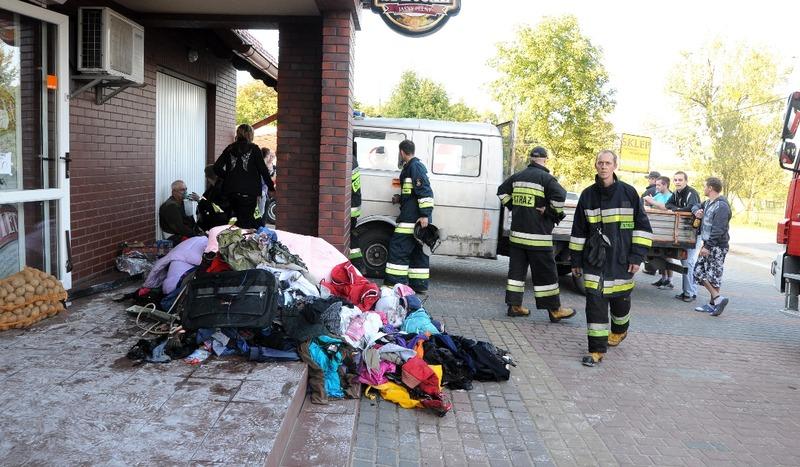 Pożar w sklepie w Kamionce (FOTO)