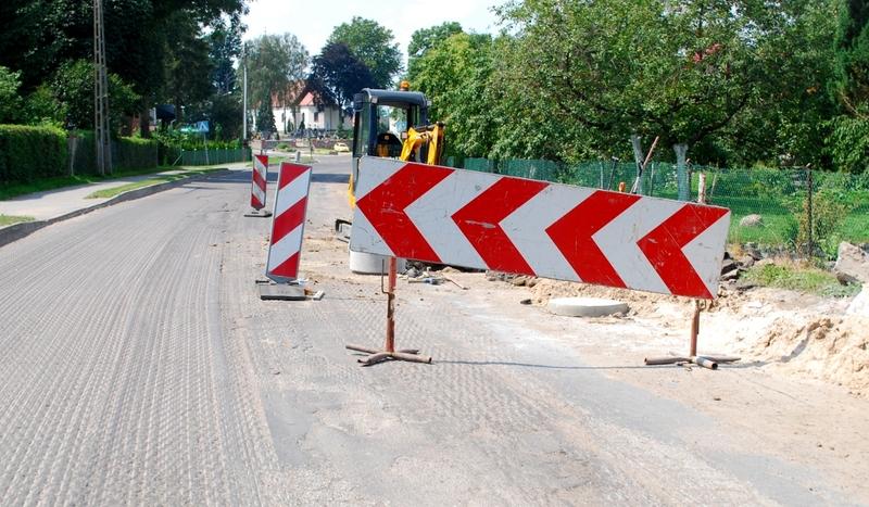 Remont drogi w Sławęcinie