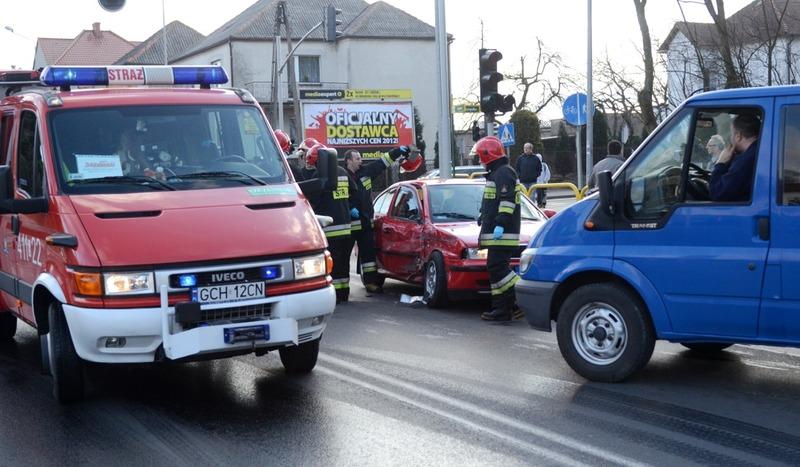 Zderzenie na skrzyżowaniu Gdańskiej i Kościerskiej