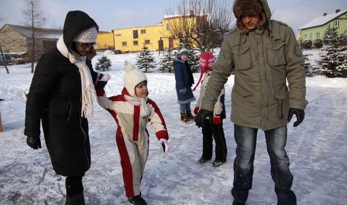 Ślizgali się w Ostrowitem