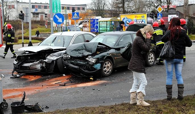 Dwa samochody zderzyły się na Gdańskiej AKTUALIZACJA+WIDEO