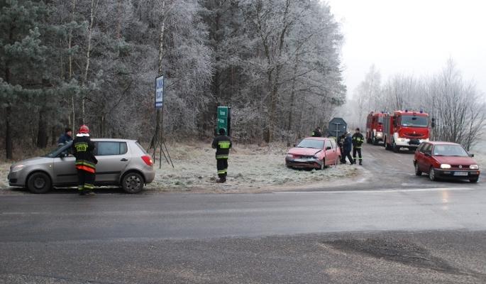 Zderzenie na skrzyżowaniu pod Krojantami