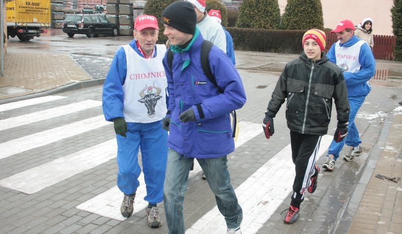 Tylko sześć osób biegło dla zdrowia