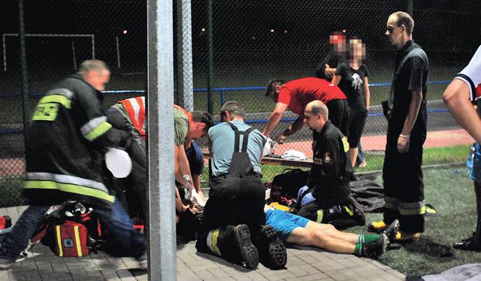 Jego życie było w rękach kolegów z boiska