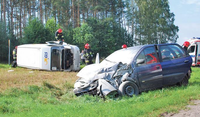 Pijany kurier nawet nie zwolnił