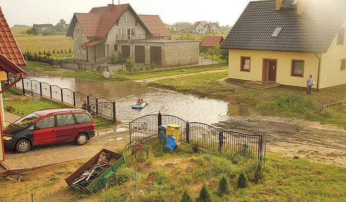 Droga, po której można pływać pontonem