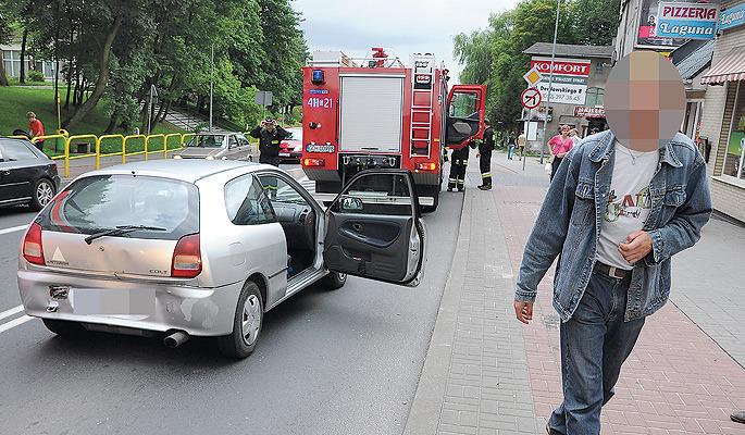 Kraksa na drodze na skróty