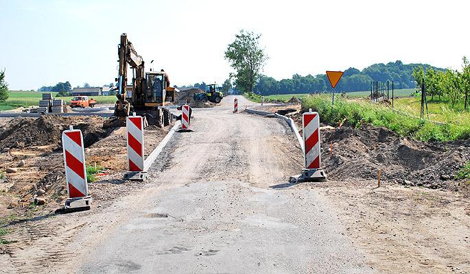 Zjazd do Granowa jest wąski