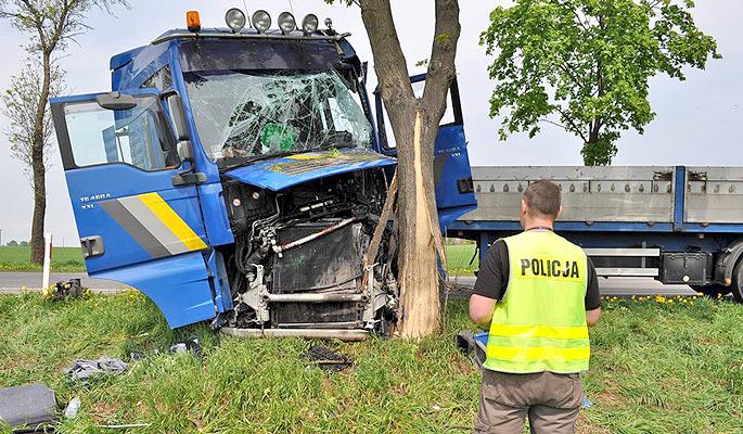 Wypadek chojnickiego tira pod Starogardem