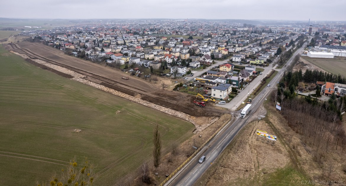 Prace nad zachodnią obwodnicą Chojnic ruszyły już od strony ulicy Sępoleńskiej