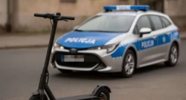 Wybrał hulajnogę zamiast spaceru. Kosztowało go to fortunę!