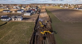 Ruszyły prace związane z budową zachodniego obejścia Chojnic. Film z drona