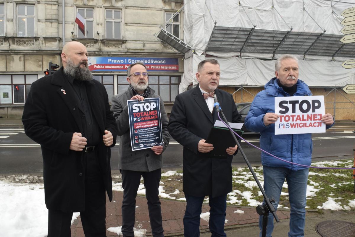 Stop totalnej inwigilacji! Konfederaci u Kuchcińskiego