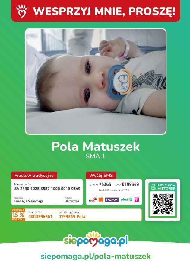 Sprawność małej Poli na wyciągnięcie ręki. Pomóżmy dziewczynce wygrać z SMA!