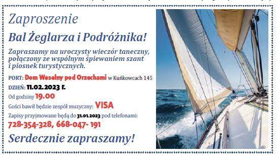 Szanty i piosenki turystyczne! Przed nami Bal Żeglarza i Podróżnika w Kuńkowcach 