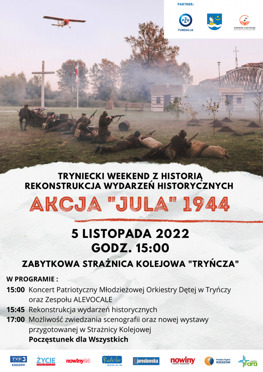 Rekonstrukcja wydarzeń historycznych Akcja „Jula” 1944 w Tryńczy