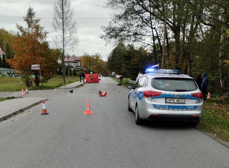 Śmiertelny wypadek. 81-letni motorowerzysta zderzył się z audi